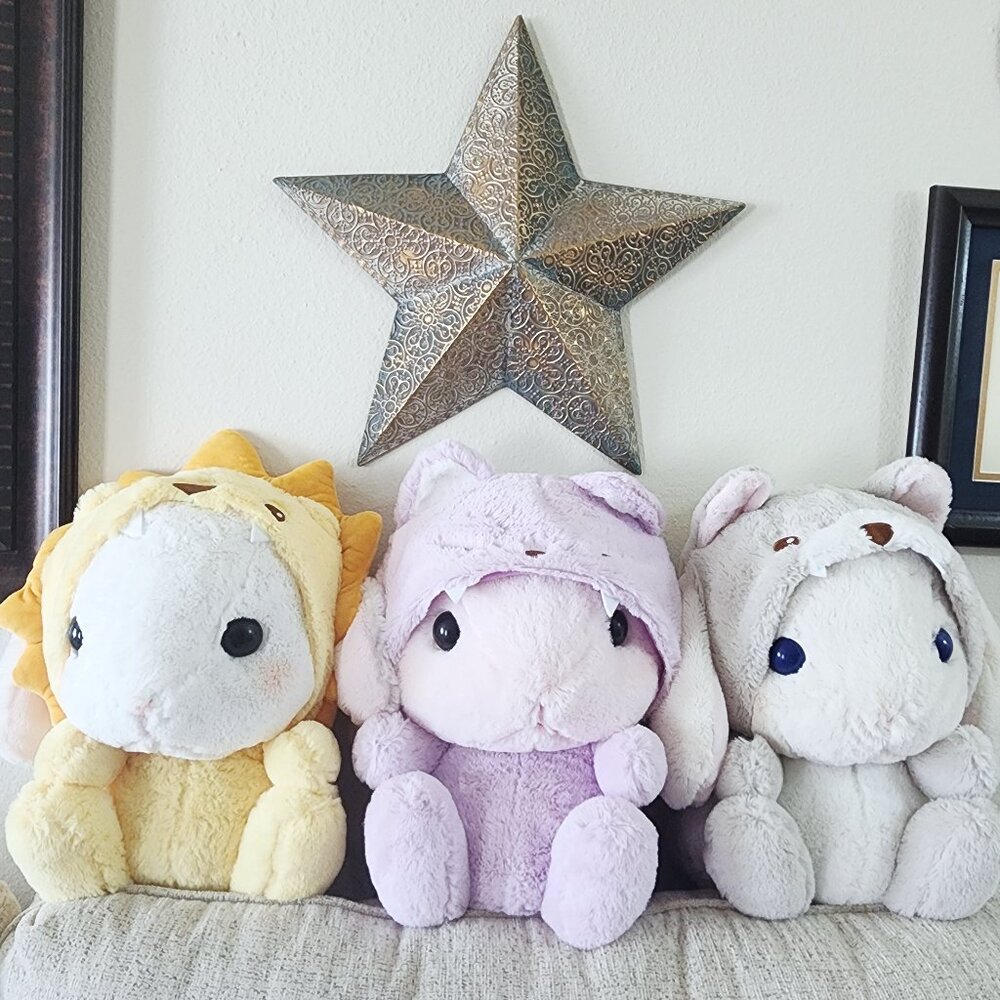 Set 3 Pote Usa Loppy Baby Rabbit Plush Costume Collection